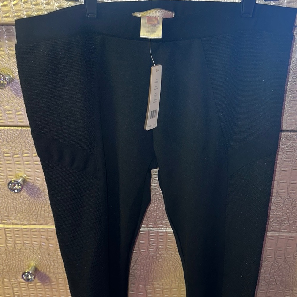 Romeo&Juliet Black moto leggings